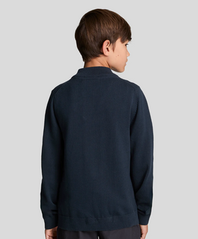 Genser 1/4 Zip Jumper Dark Navy