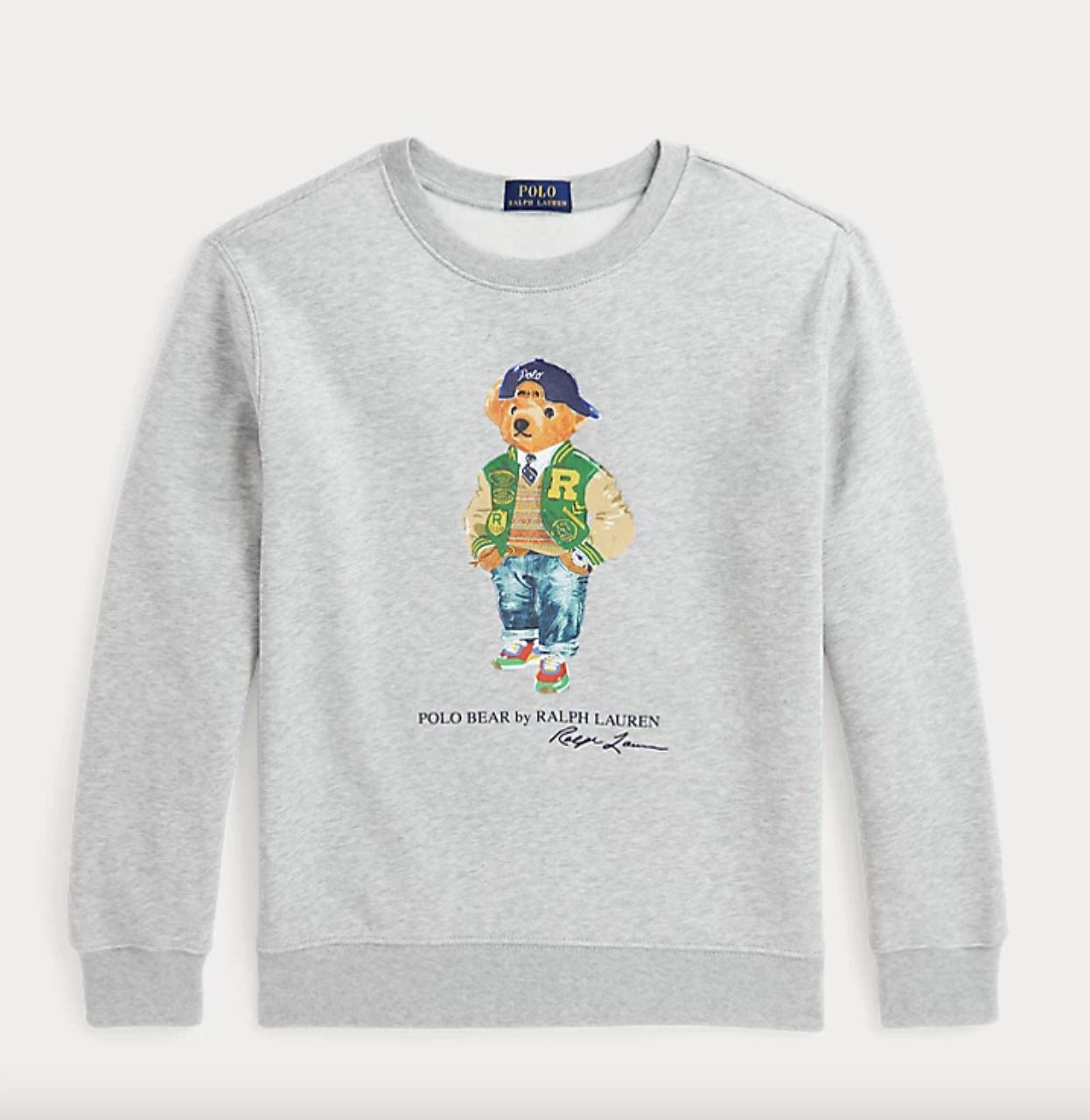 Genser Polo Bear Pullover Andover Heather