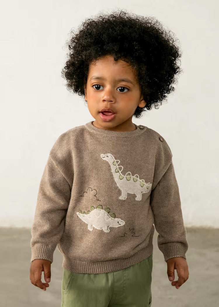 Genser Knit Dino Truffle