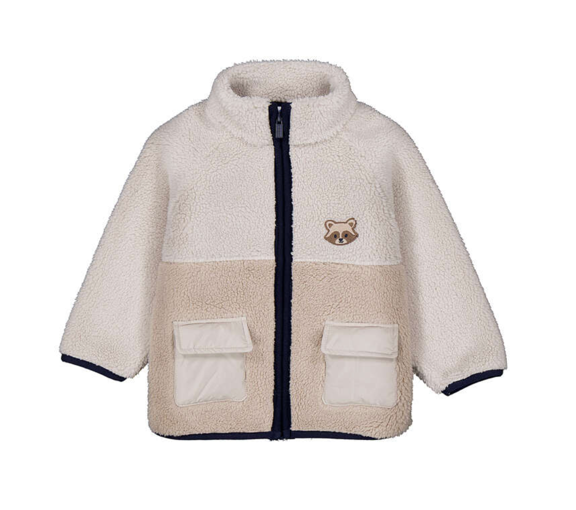 Jakke Zip Fleece Dark Taupe