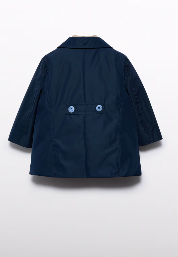 Jakke Trench Coat M/Vest Navy