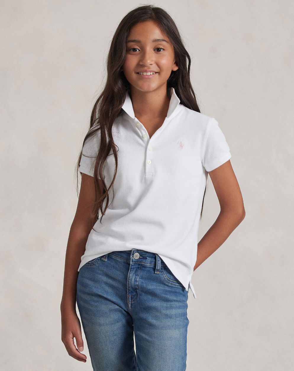 T-skjorte Pique Core Relpen White