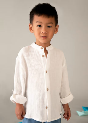 Skjorte Bambula Buttondown Cream