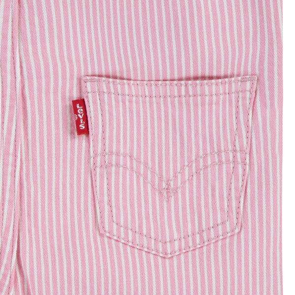 Bukse Overall Stripes Bright White