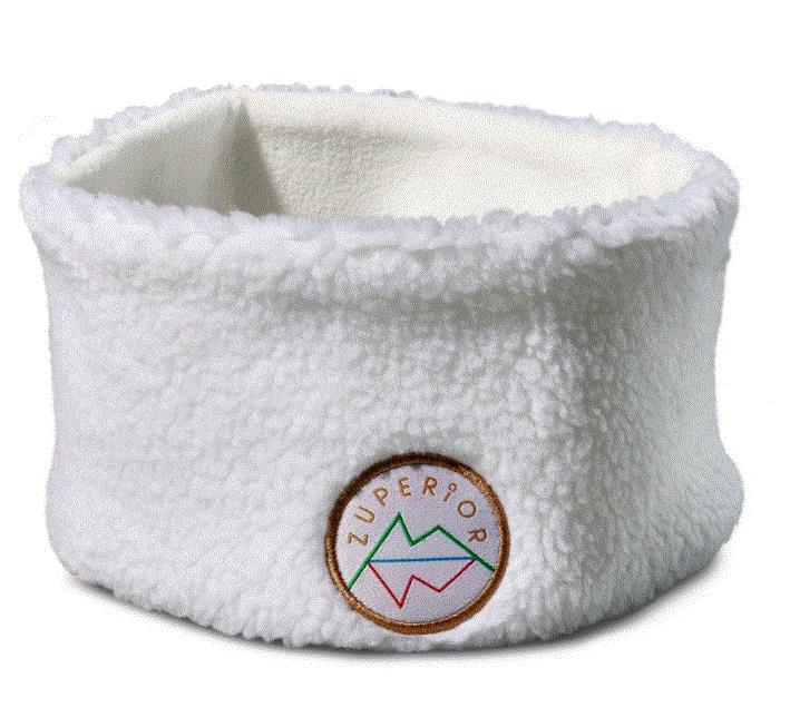 Pannebånd TeddyFleece White