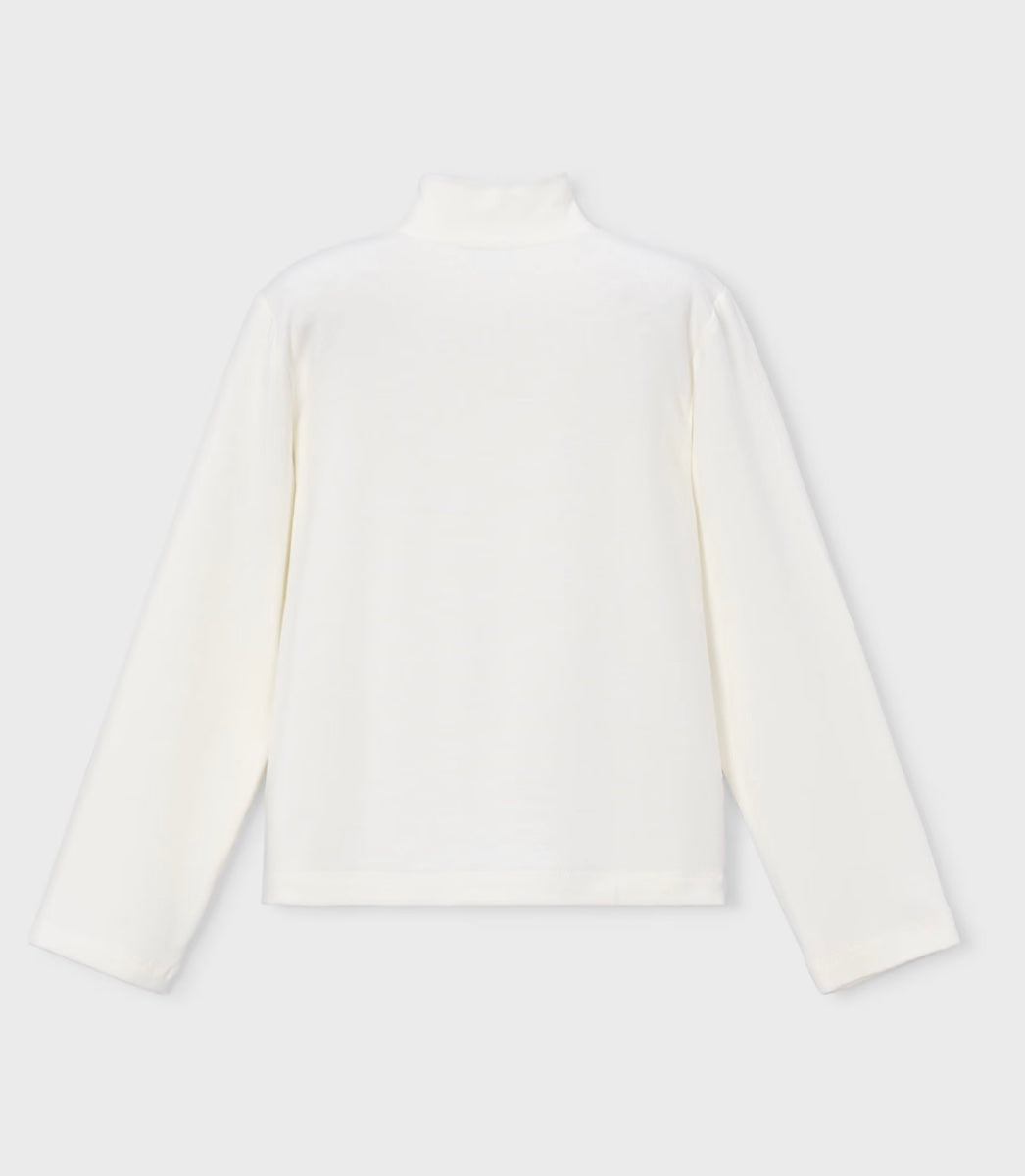 Genser Turtleneck Graphic Natur Navy