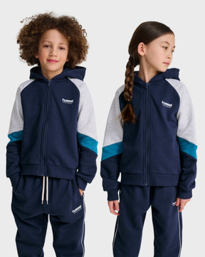 Hettegenser Zip Loose Dress Blues