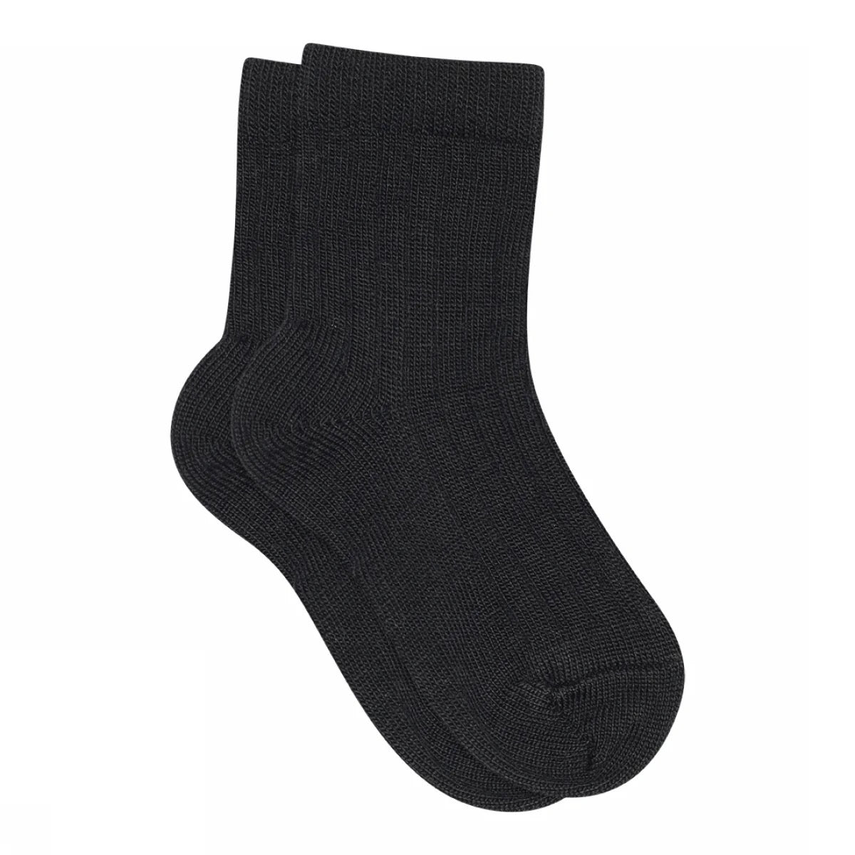 Sokker Wool Rib Black