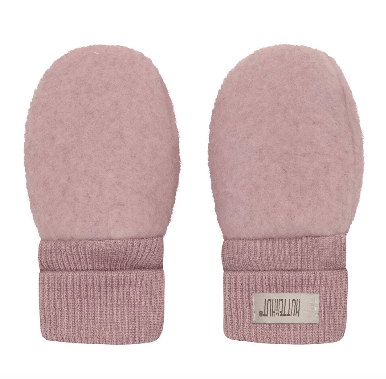 Votter Mittens Wool Fleece Woodrose