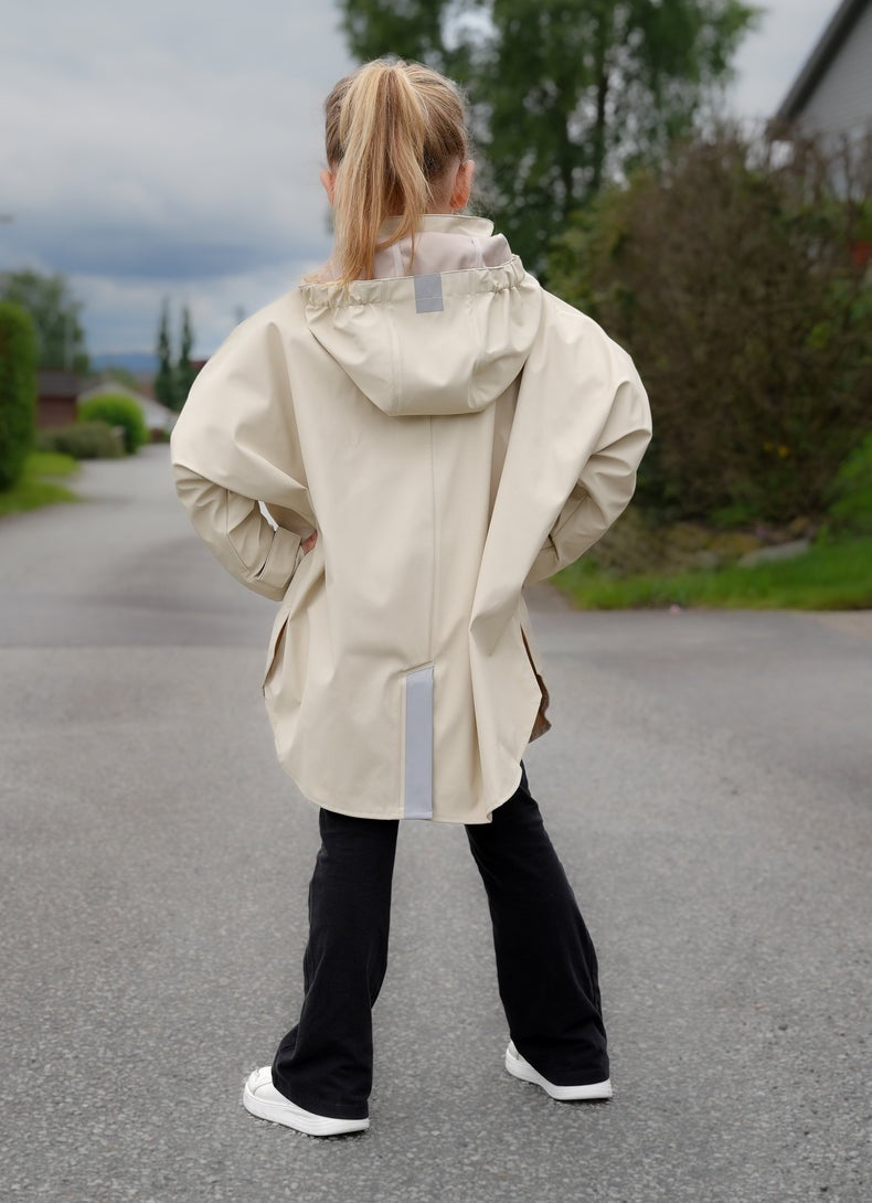 Jakke Regnponcho Kritt