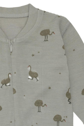 Heldress Manu Zip Ostrich Forest Fog