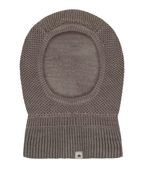 Balaclava Wool Knit Windstop Cinder Melange