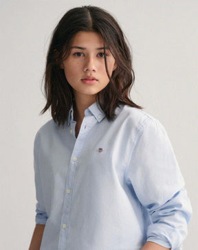 Skjorte Oxford Shield BD Capri Blue