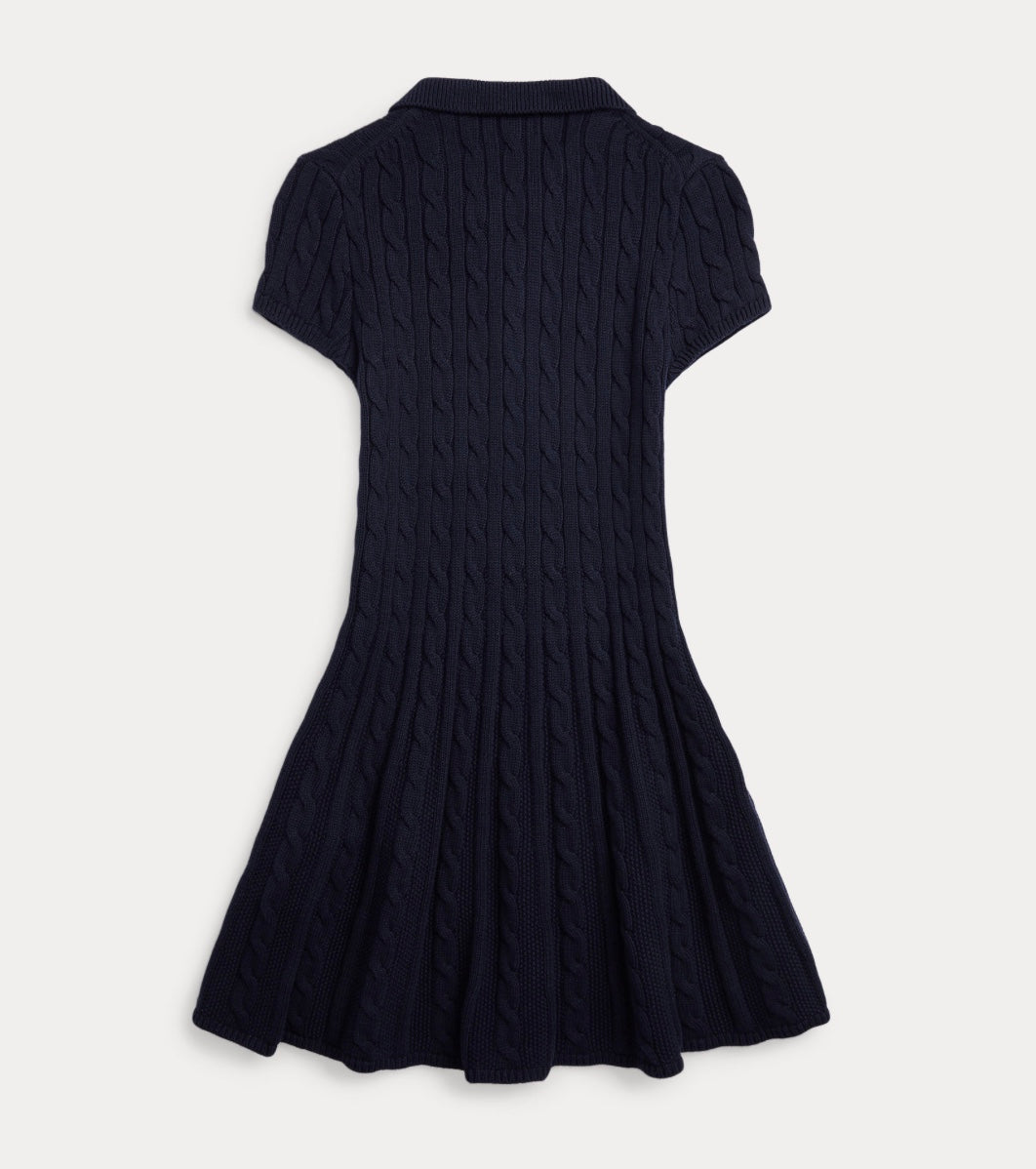 Kjole Cable-Knit Navy