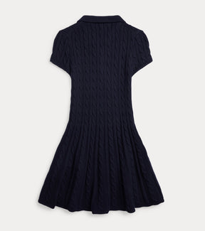 Kjole Cable-Knit Navy