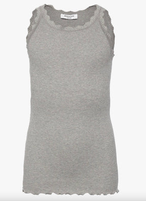 Top Balta SL Regular Lace Light Grey Melange