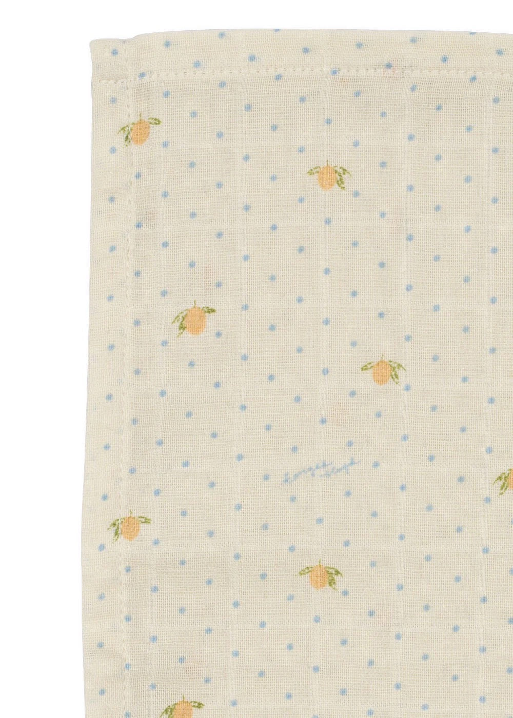 Kluter Muslin 3pk Lemon Dot