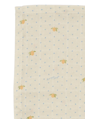 Kluter Muslin 3pk Lemon Dot