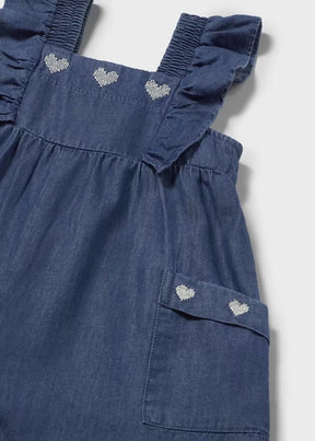 Jumpsuit Ruffled Dark Denim