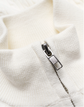 Jakke GR Hoatxin Zip Knit Off White