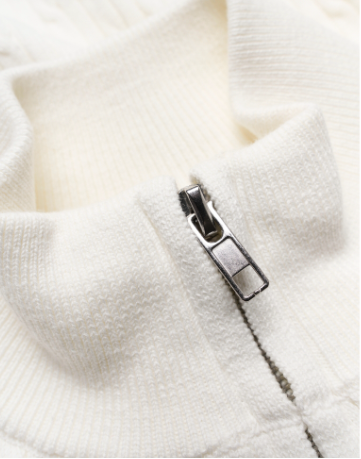 Jakke GR Hoatxin Zip Knit Off White