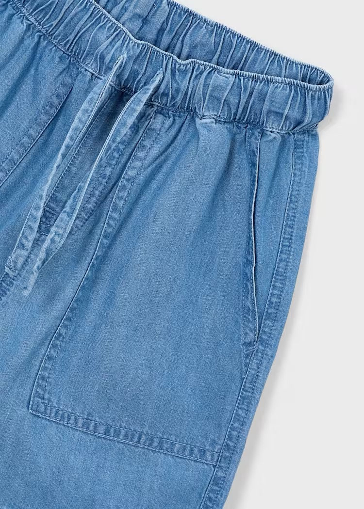 Shorts Bermuda Flowy Medium Denim
