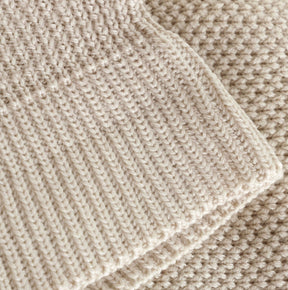 Balaclava Wool Knit Windstop Sand Melange