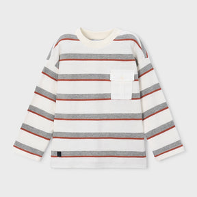 Genser Striped Cream
