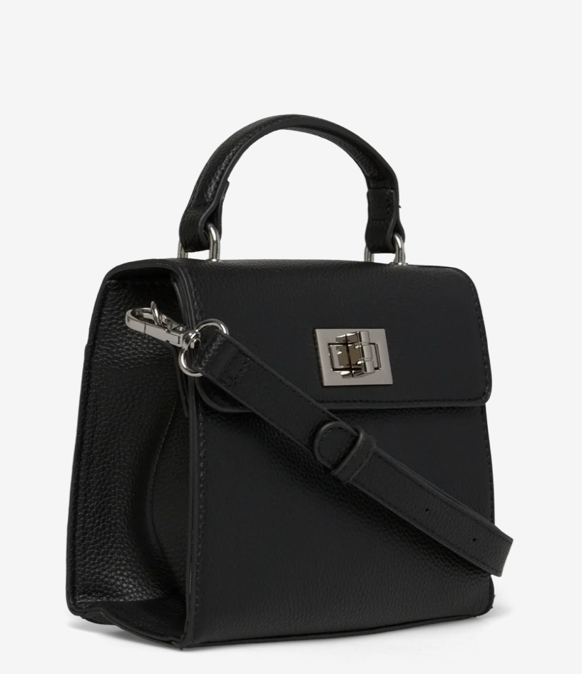 Veske RBSanya Medium Top Handle Bag Black Silver