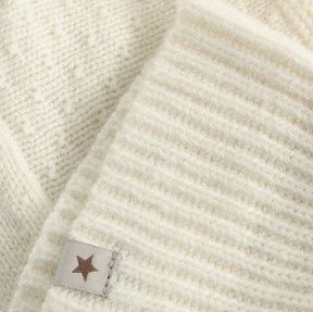 Balaclava Ears Wool Knit Off-White
