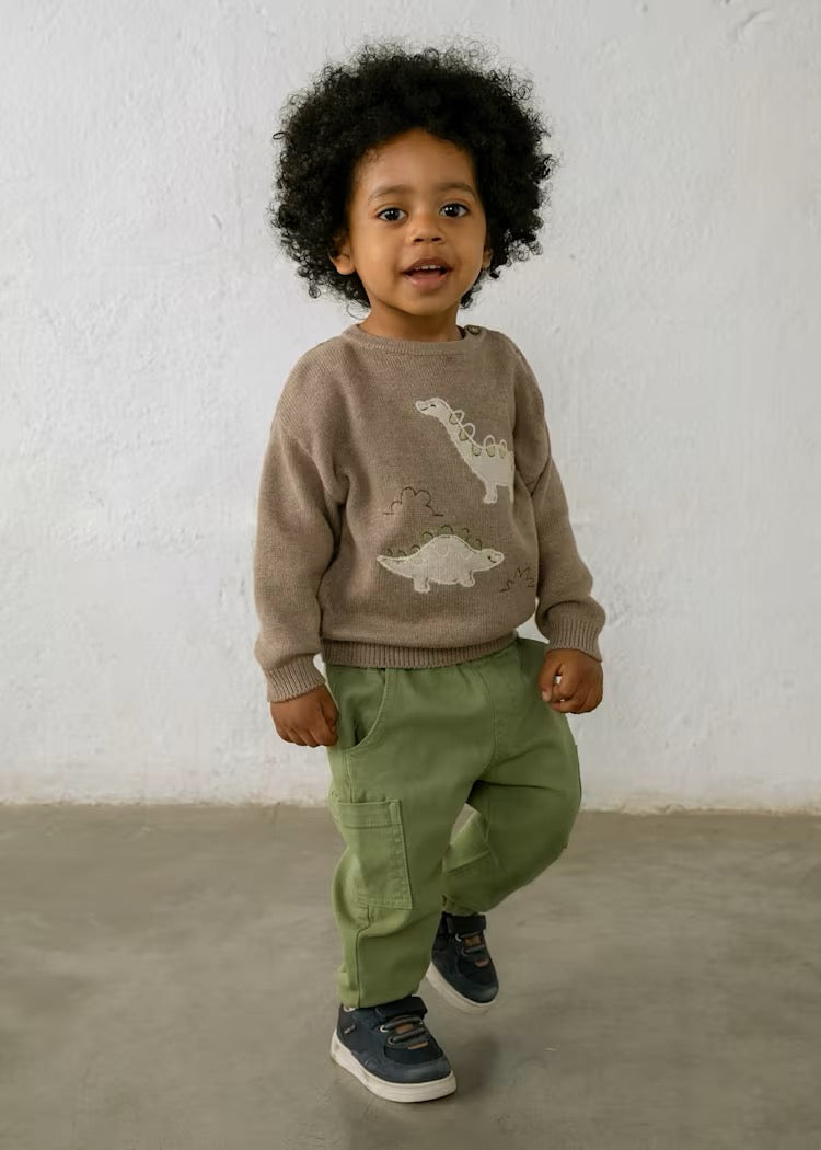 Genser Knit Dino Truffle