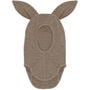 Balaclava Ears Wool Rib Savannah Melange