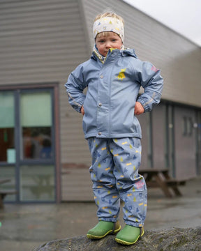 Regnsett Plask Mjuk Blå