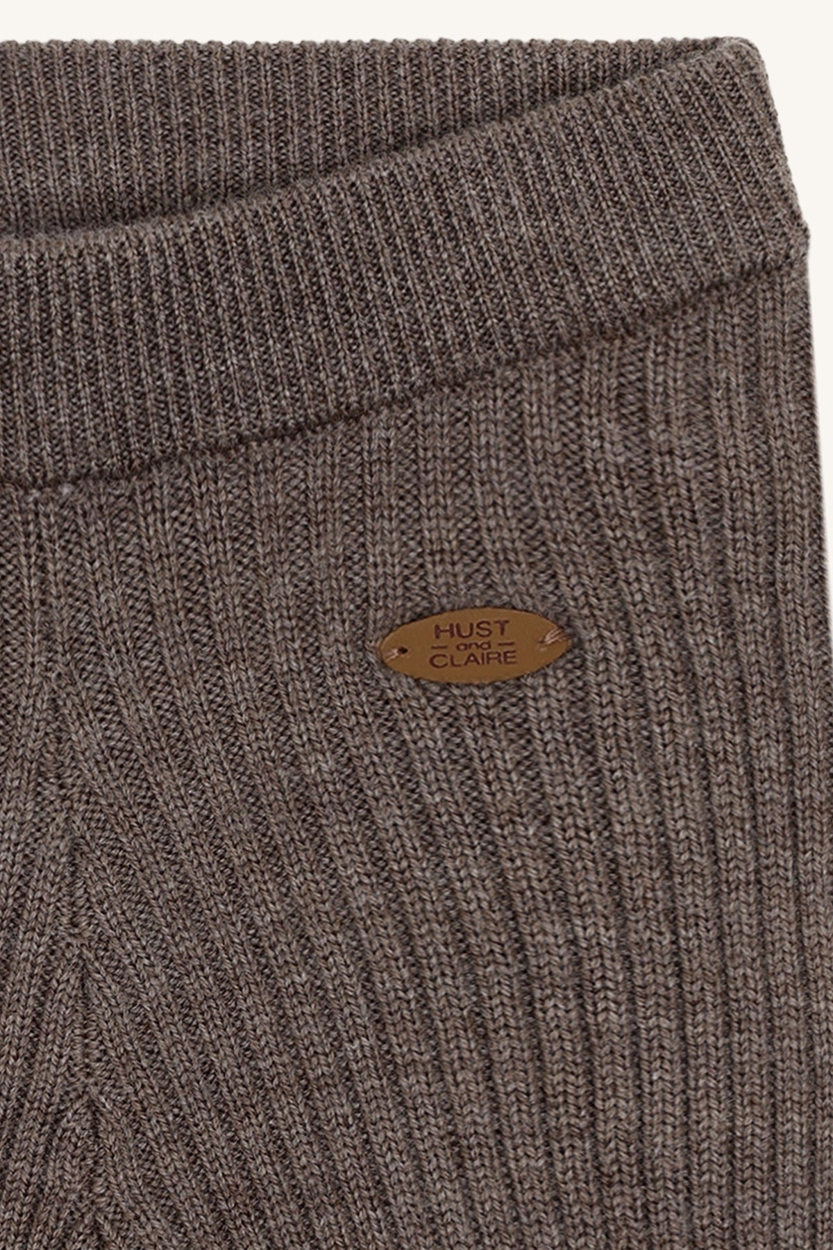 Bukse Lui Wool Rib Deer Melange