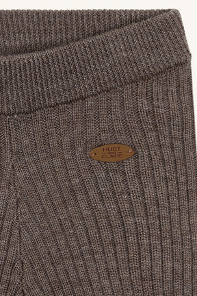 Bukse Lui Wool Rib Deer Melange