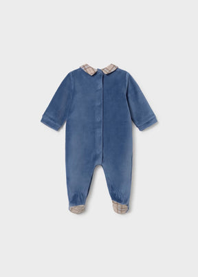 Sparkedress Velour Ruffled Blueberry