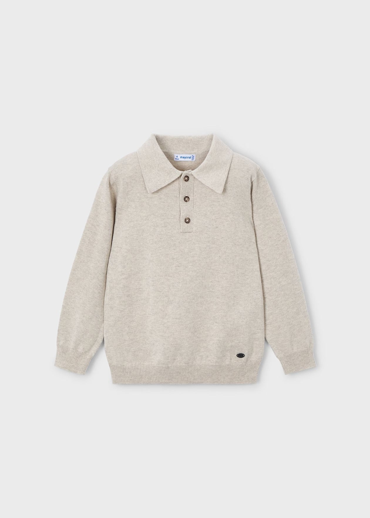 Genser Knitted Polo Chai