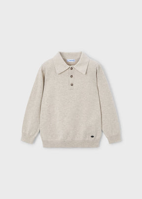 Genser Knitted Polo Chai
