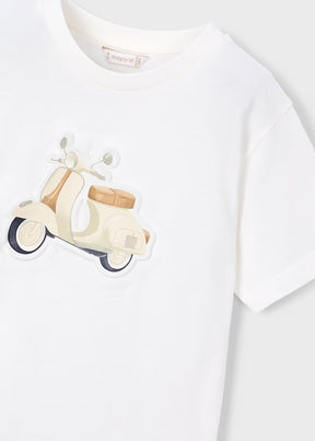 T-skjorte Motorbike Cream