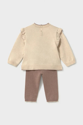 Sett 2-Deler Knit Bamse Brown