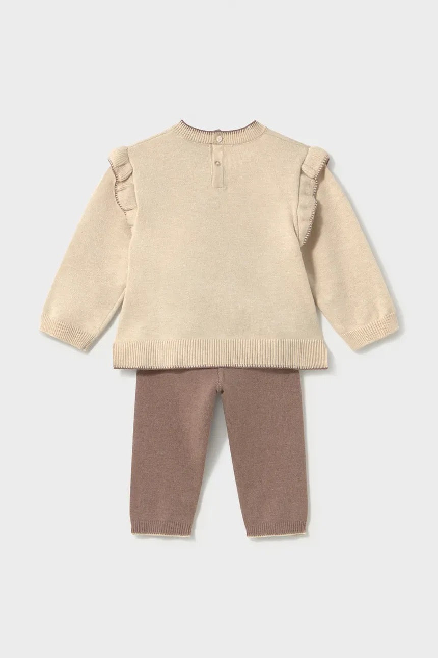 Sett 2-Deler Knit Bamse Brown