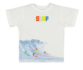 T-skjorte Print Surfer White