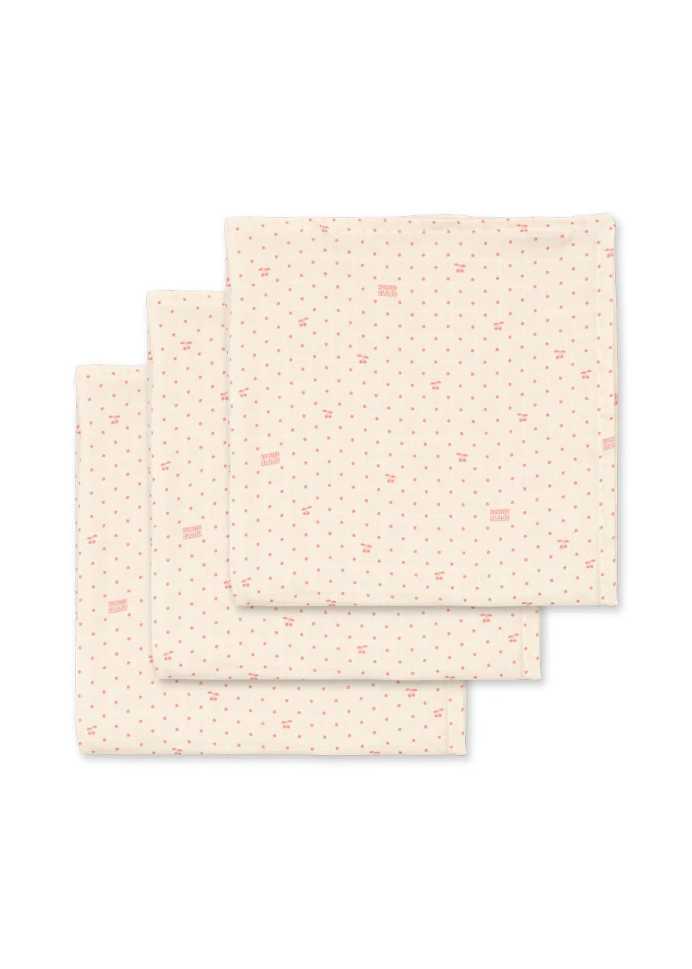 Kluter Muslin 3pk Cherry Dot