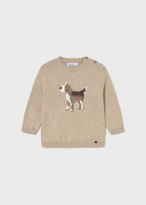 Genser Hund Bright Beige