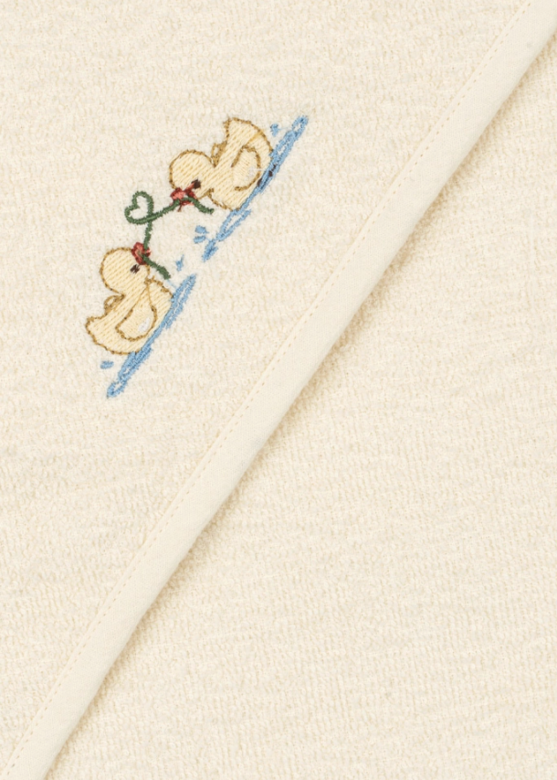 Babyhåndkle m/hette Figo Antique White