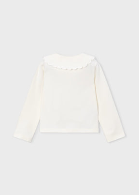Genser Scalloped Collar Natural