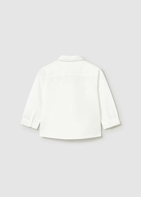 Skjorte M/sløyfe Cream