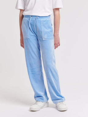 Tonal Wide Leg Jogger Della Robbia Blue