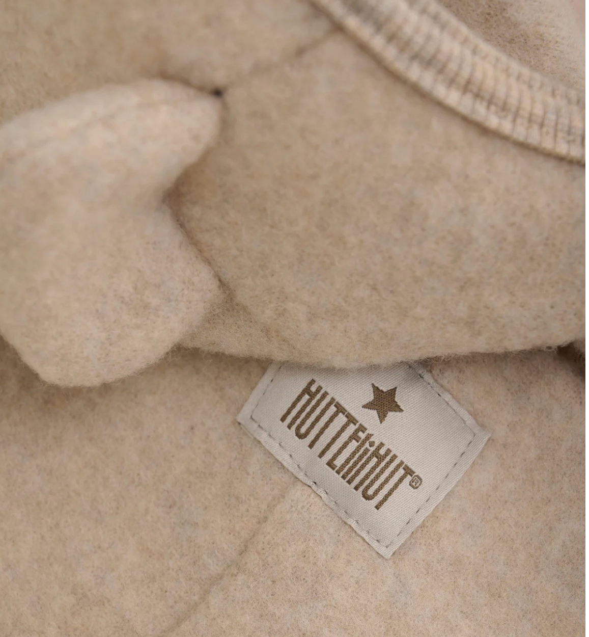 Fleecedress Pram Ears Wool Camel Melange
