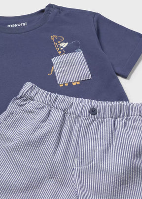 Sett T-skjorte/Shorts Bermuda Capri Blue